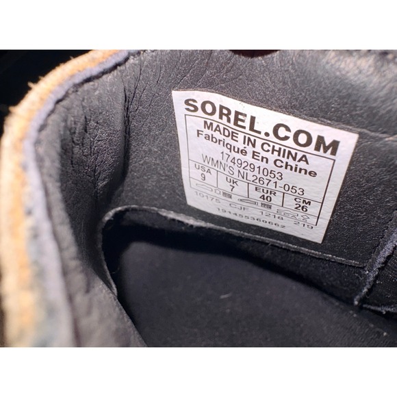 Sorel Emelie Chelsea Waterproof Leather Ankle Boots Major Quarry Brown Womens 9 - Picture 5 of 10